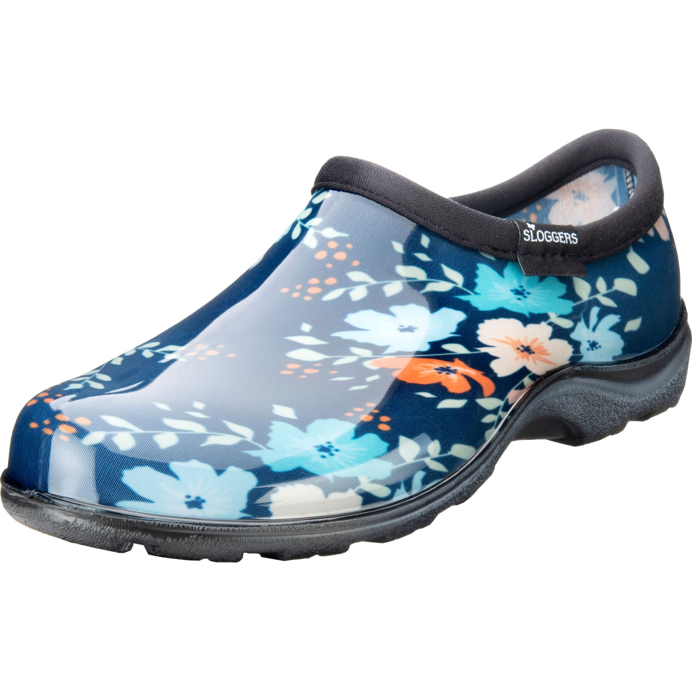 Sloggers Womens Waterproof Garden Shoe (BLUE FLORAL FUN, SZ 6)
