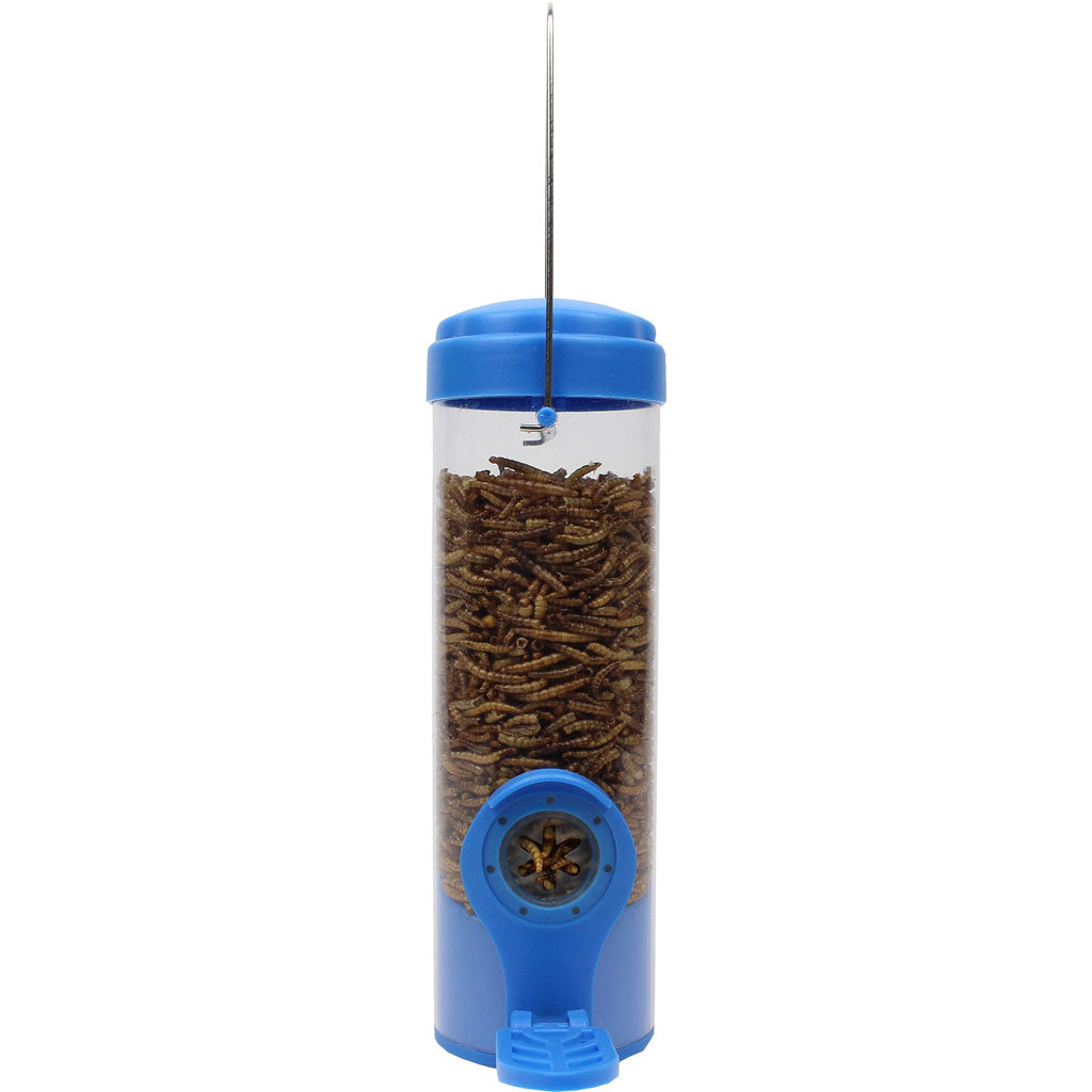 Dried Mealworm Wild Bird Feeder (BLUE, 3.5 OZ CAP)