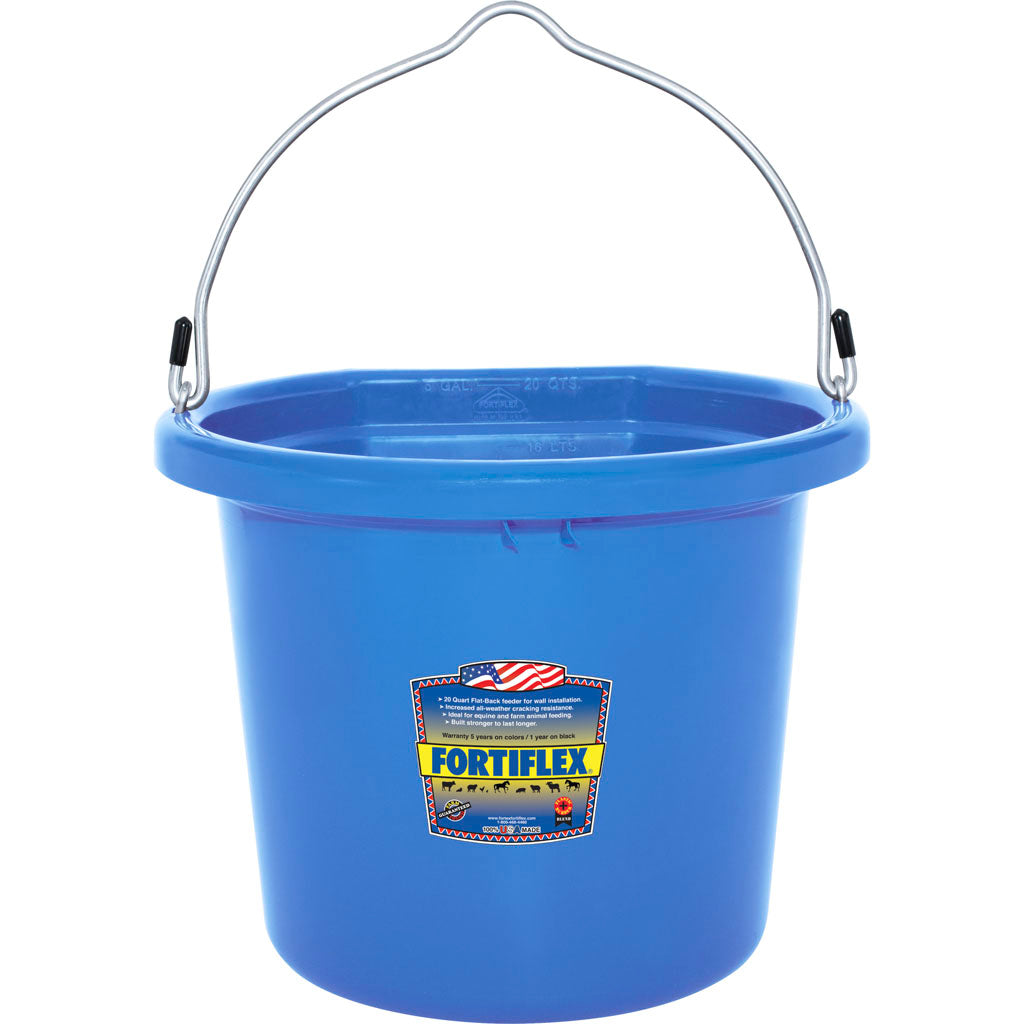 Fortiflex Flat Back Bucket (SKY BLUE, 20 QT)