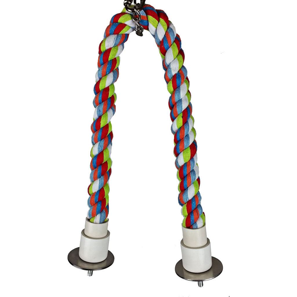 Happy Beaks Cotton Cable Bird Perch (.75X22 IN)