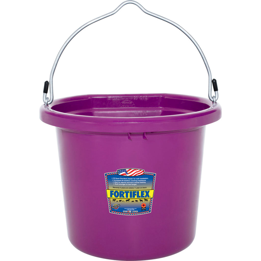 Fortiflex Flat Back Bucket (VIVID VIOLET, 20 QT)