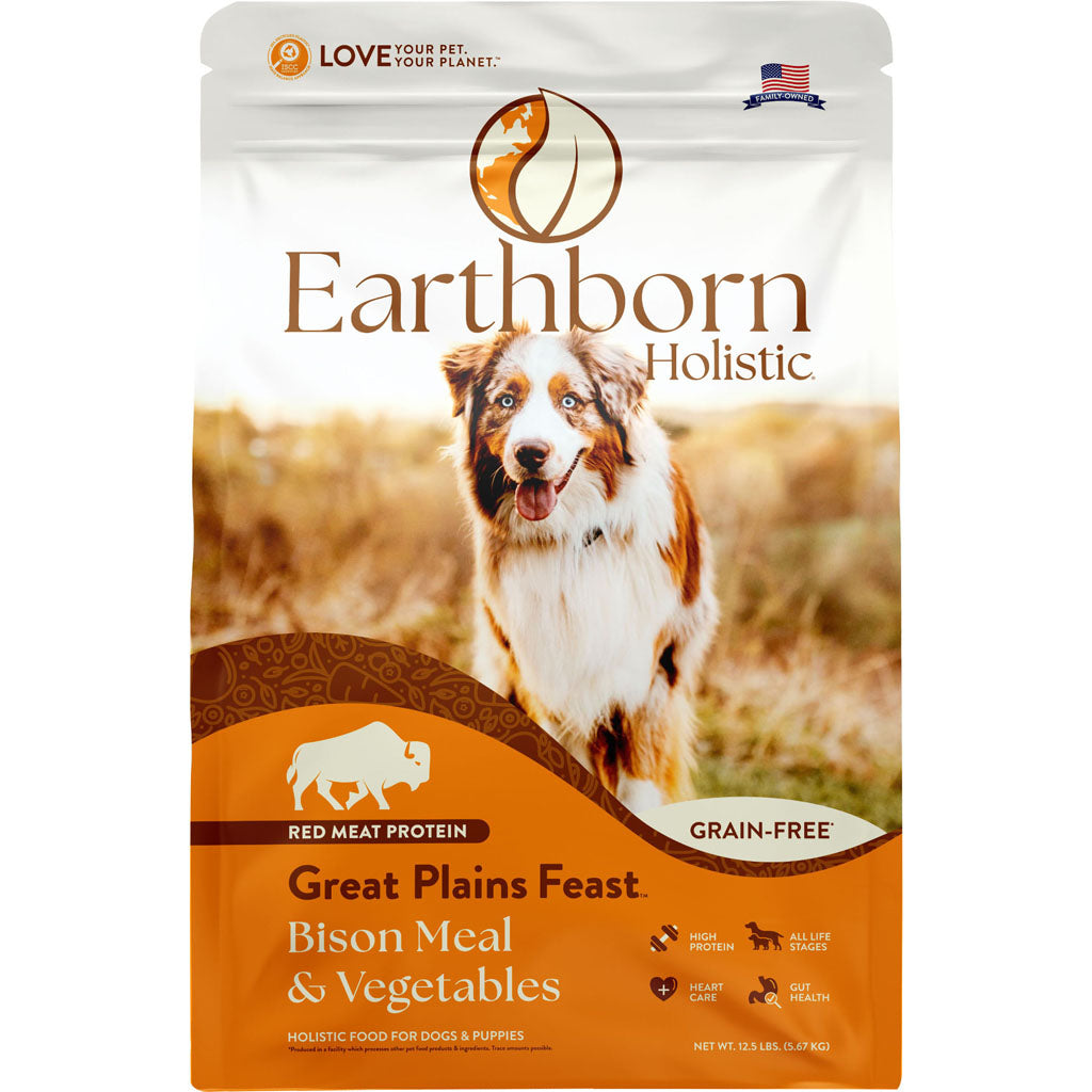 Holistic Great Plains Grain Free Dog Food (BISON, 12.5 LB)