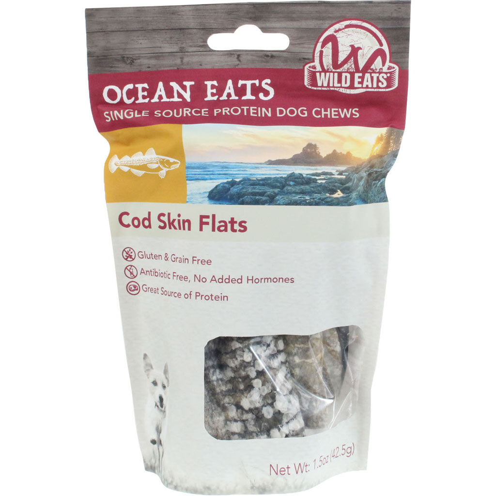 Wild Eats Cod Skin Flats Dog Chews (COD, 1.5 OZ - 6 PK)
