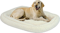 Quiet Time Deluxe Double Bolster Bed (WHITE, 36X29 IN)
