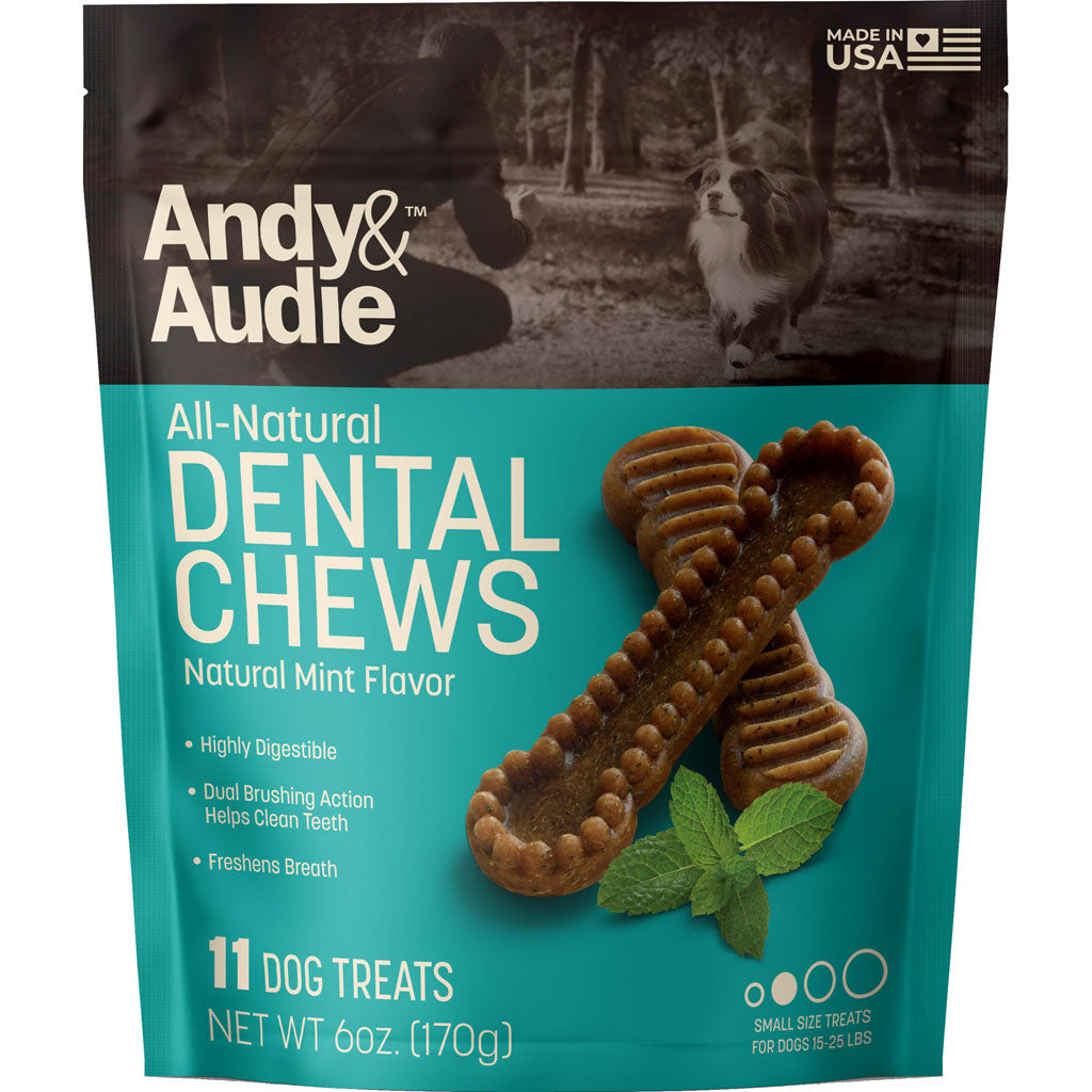 Andy & Audie Dental Chews For Dogs (MINT, SMALL) [082006]