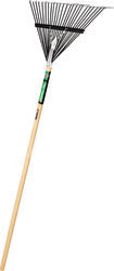 Tru Tough Steel Leaf Rake (GREEN, 54X24 IN)