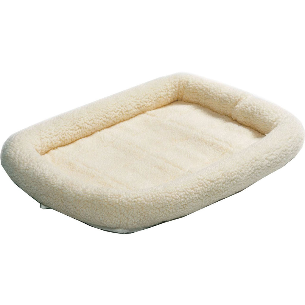 Quiet Time Sheepskin Bed (WHITE, 48X30 IN)