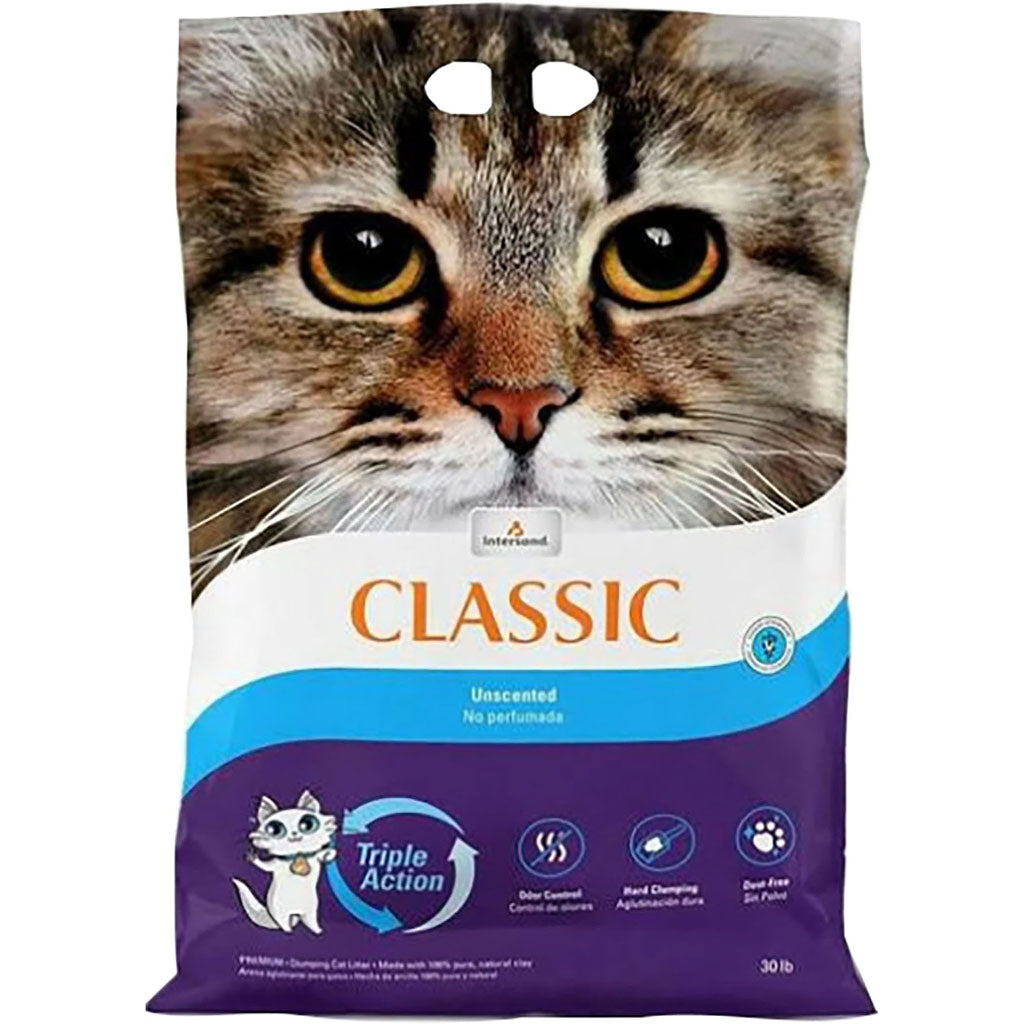 Classic Clumping Cat Litter (UNSCENTED, 30 LB)