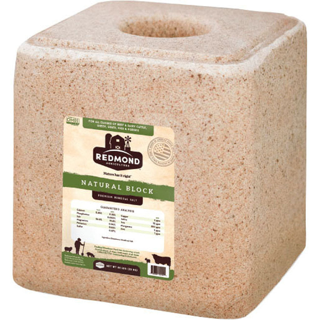 Redmond Natural Mineral Salt Block (44 LB)