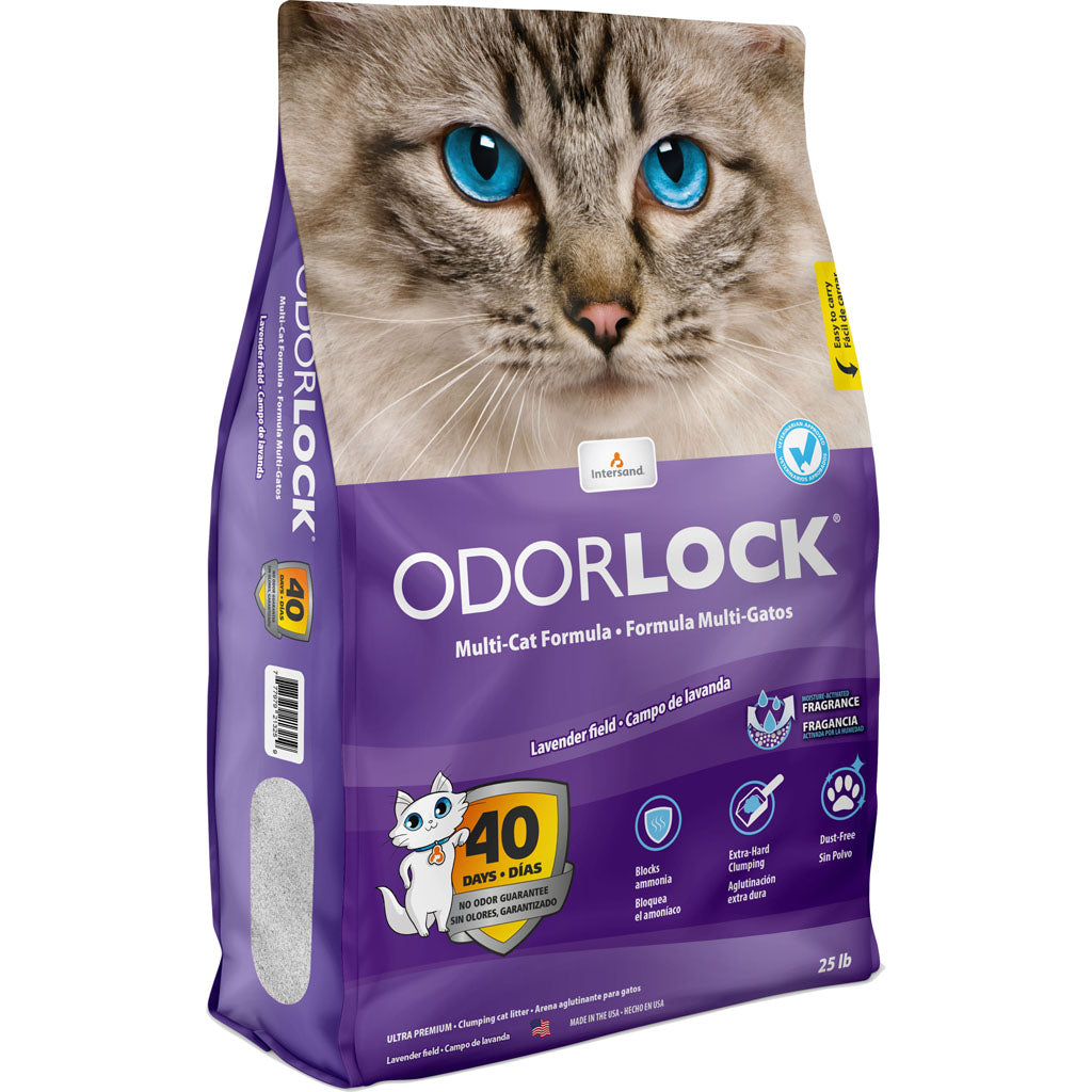 Odor Lock Clumping Cat Litter (LAVENDER, 25 LB)