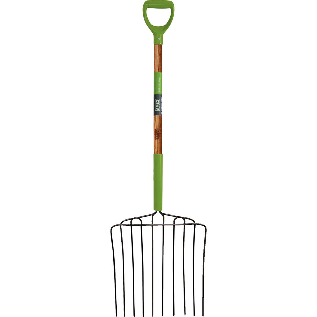 Ames 10 Tine Welded Ensilage Fork W/D Grip Handle (30 IN)