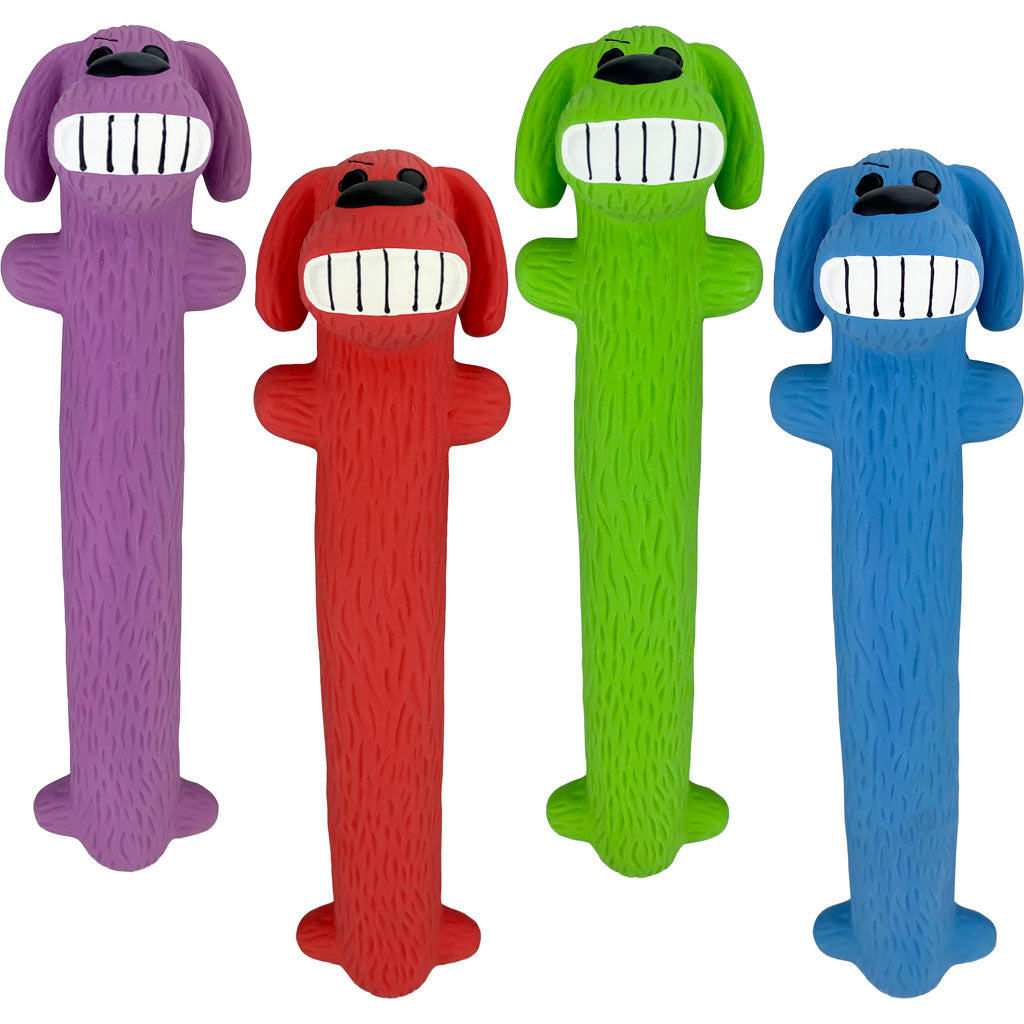 Multipet Loofa Latex Dog Toy (ASSORTED, 12 IN)