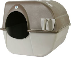 Omega Paw Self-Cleaning Litter Box (BROWN/TAUPE, LG)