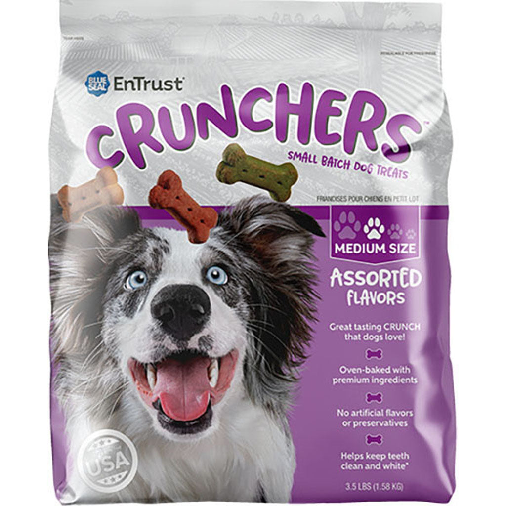 Blue Seal Entrust Crunchers Small Batch Dog Treats (ASSORTED, MEDIUM - 3.5 LB)