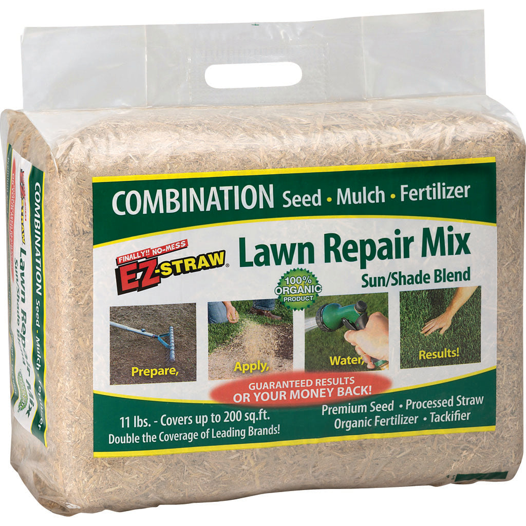 Ez-Straw Lawn Repair Mix Covers 200 Sq Ft (11 LB)