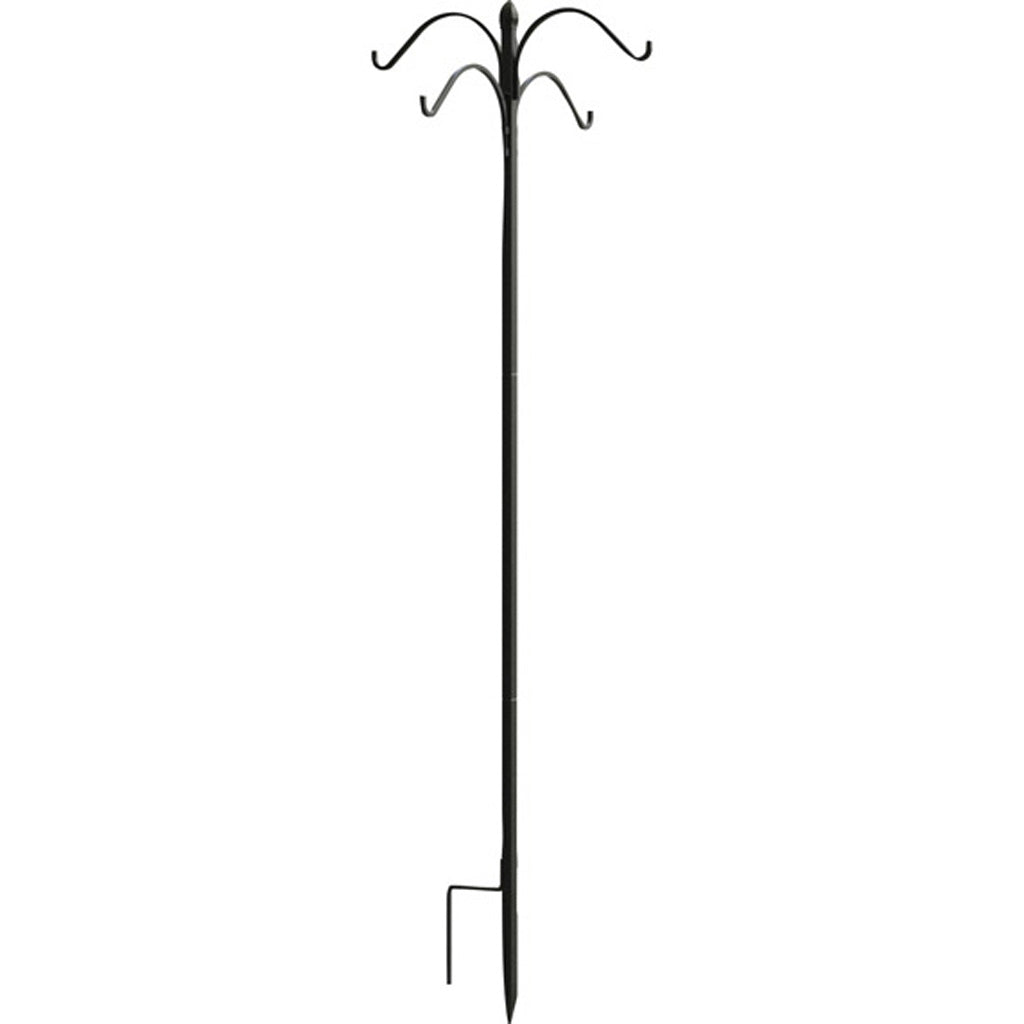 Boxed 4-Way Shepherd Hook (BLACK, 84 IN)