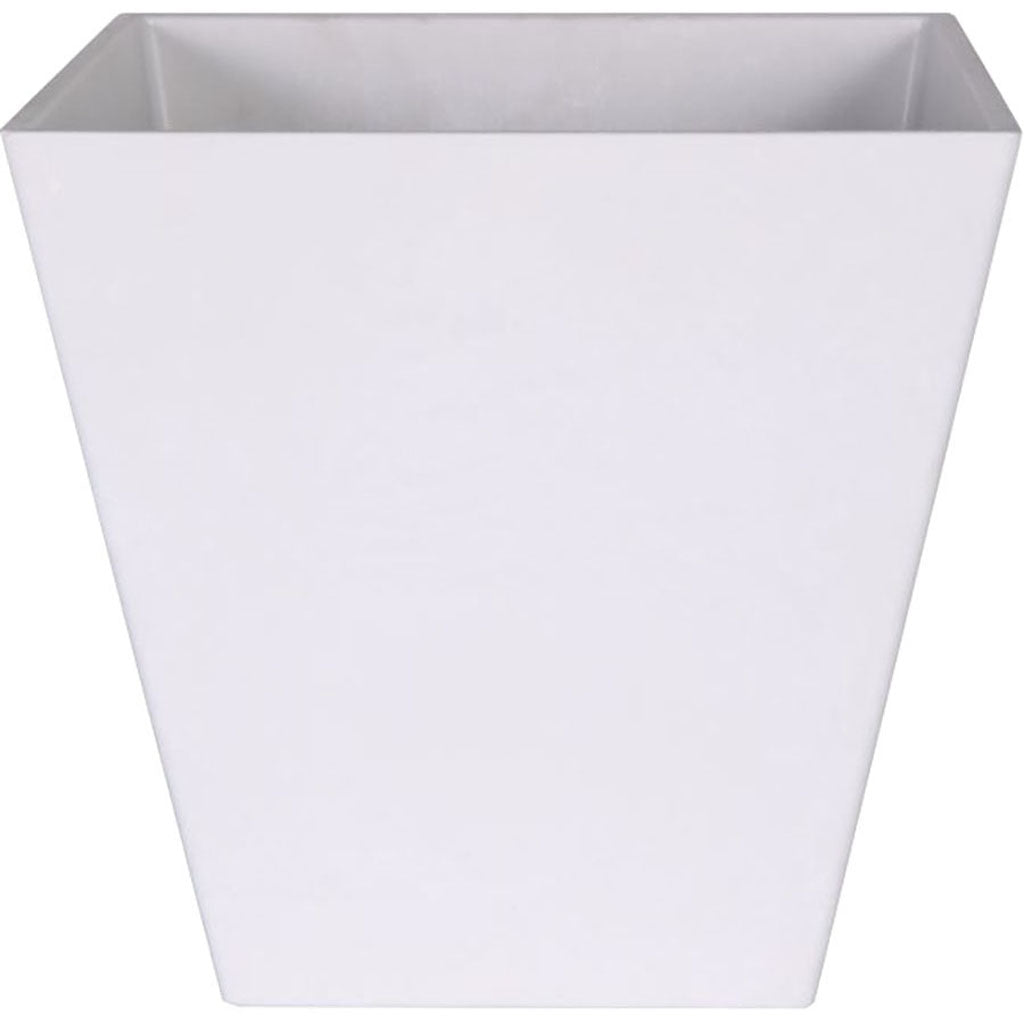 Artstone Ella Square Flowerpot (WHITE, 10 IN)
