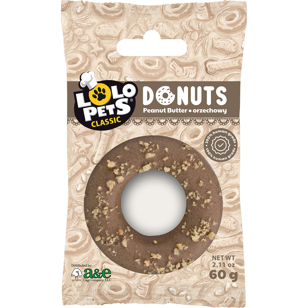 Lolo Bakery Gourmet Donut Dog Treat (PEANUT BUTTER)
