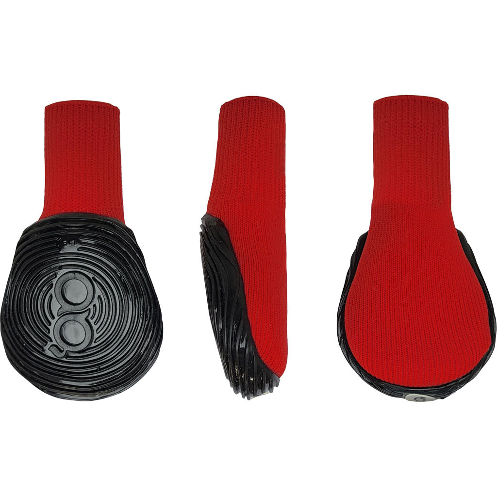 Goo-Eez Athleticaz Dog Boots (BLACK/RED, XS - 2 PK)