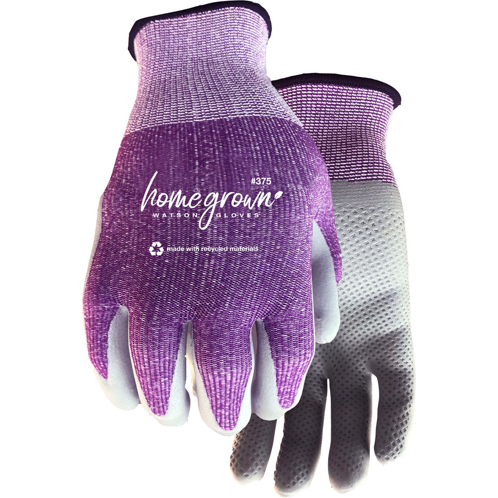 Watson Gloves Ladys Karma Wastenot Fabric (PURPLE, LG)