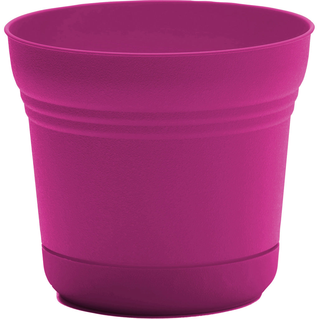 Bloem Saturn Planter (FUSHIA, 10 IN)