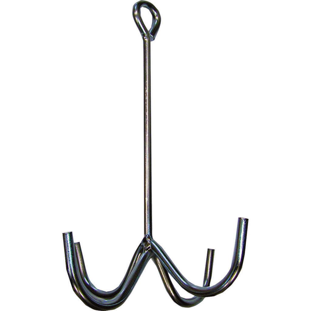 Four-Prong Harness Hook (NICKEL PLATED, 12 IN)