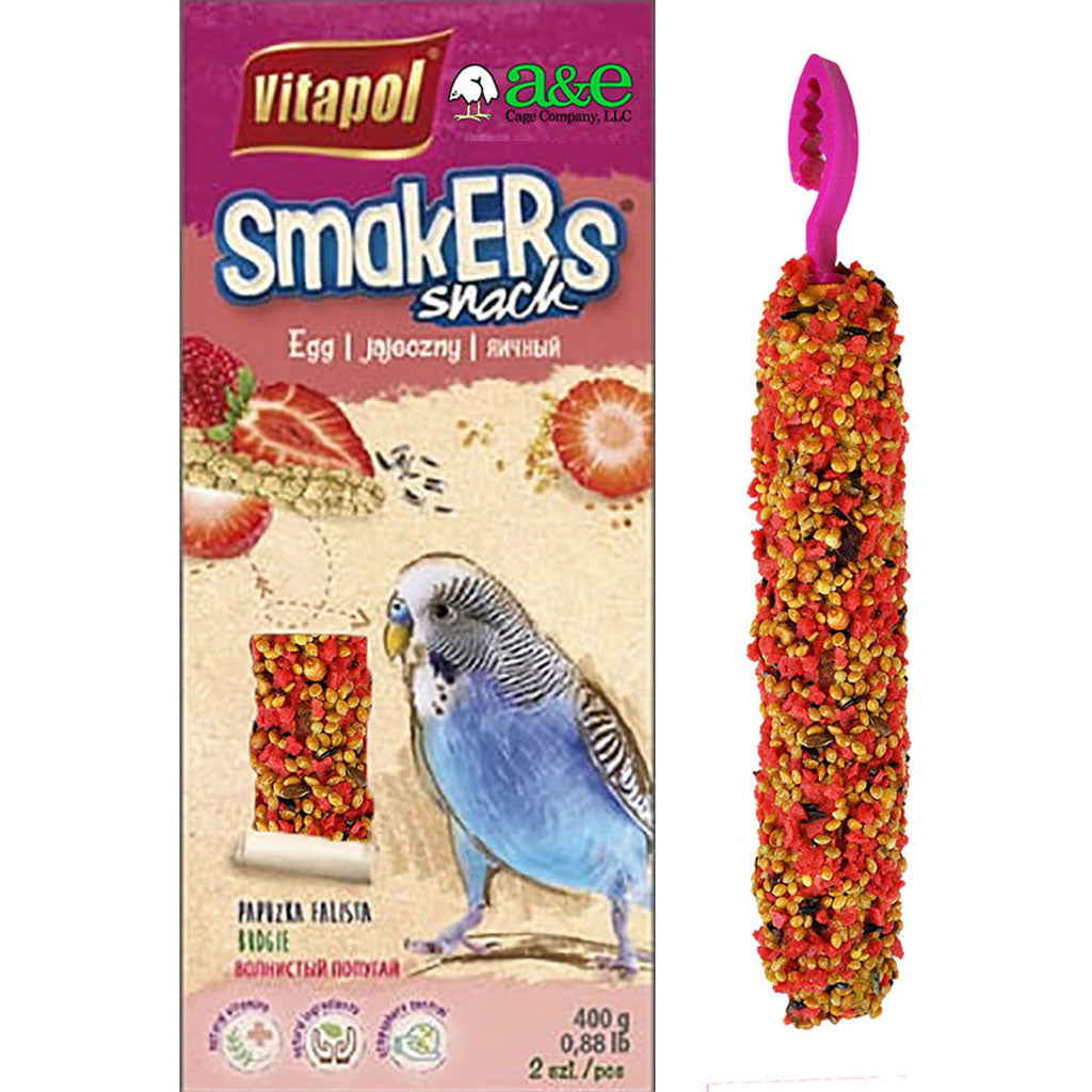 Smakers Treat Stick Parakeet (STRAWBERRY, 2 PK)