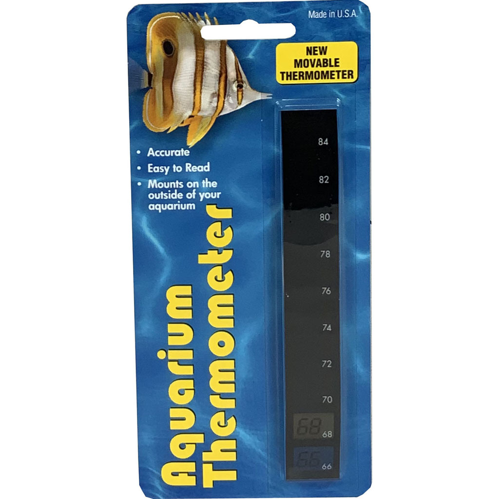 Liquid Crystal Vertical Aquarium Thermometer (LG)