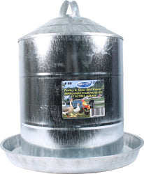 Farm-Tuff Galvanized Poultry & Game Bird Waterer (5 GAL)