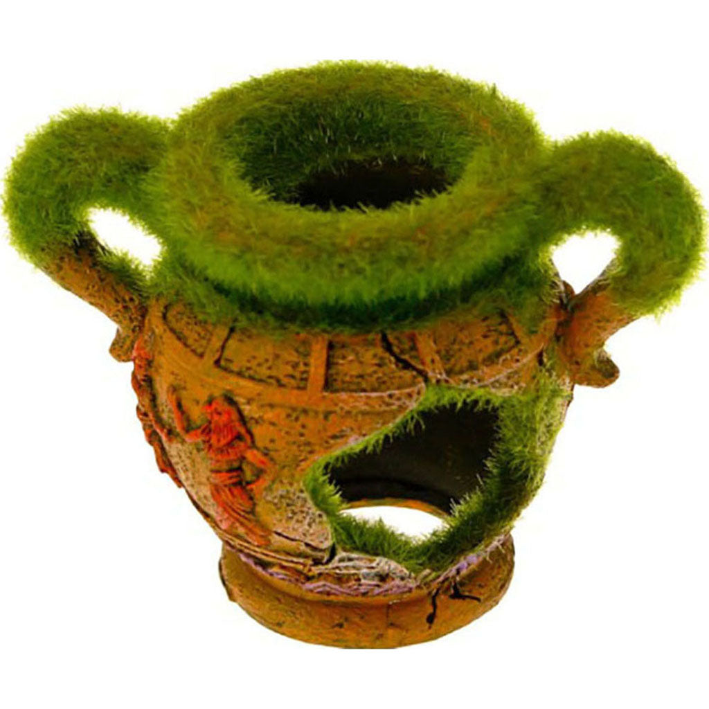Exotic Environments Vase W/Fiber Moss (SM)