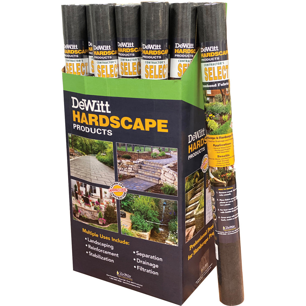 Dewitt Contractor'S Select 1.9 Oz Landscape Fabric (BLACK, 3X100 FT)