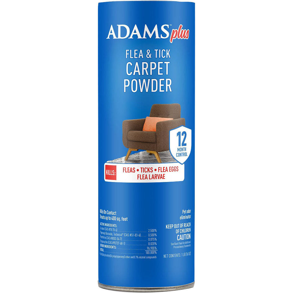Adams Plus Plus Flea & Tick Carpet Powder (16 OZ)