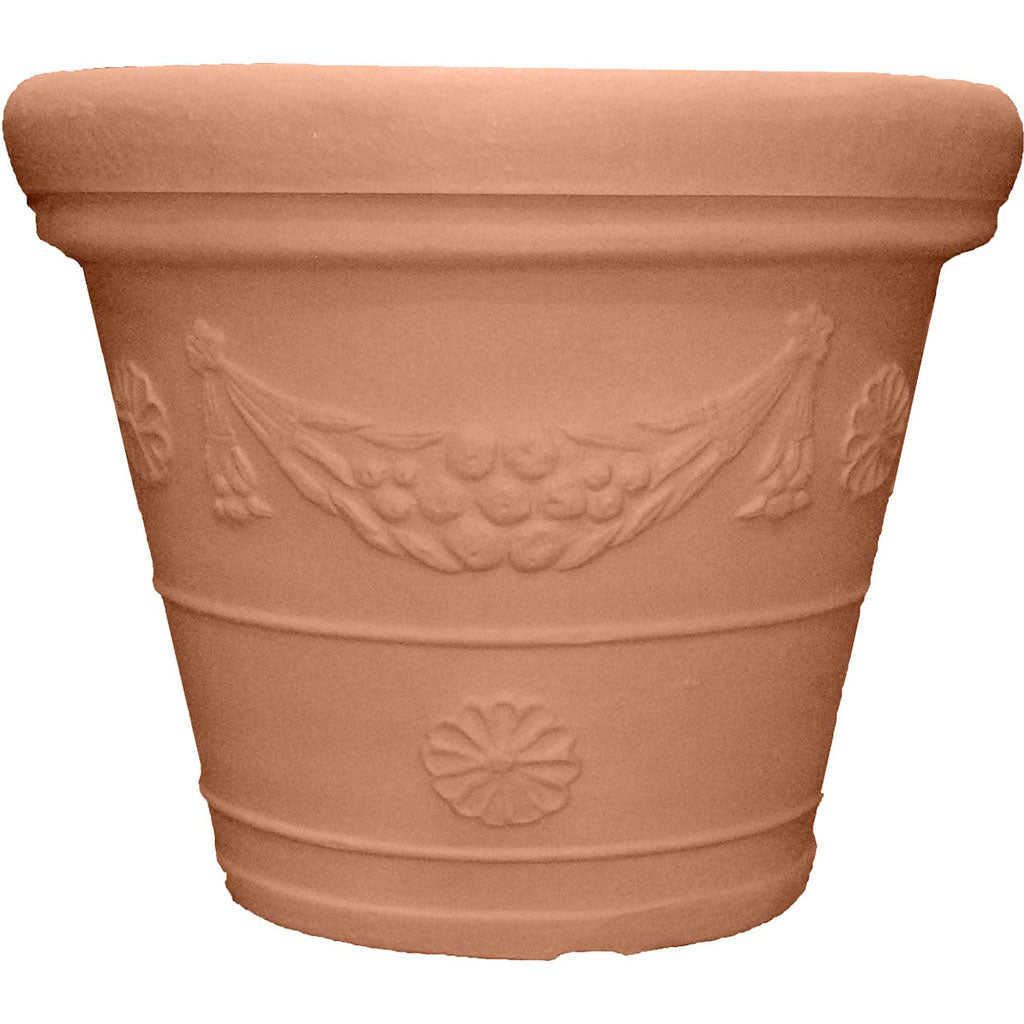 Mediterranean Design Garland Planter (TERRA COTTA, 22 IN)