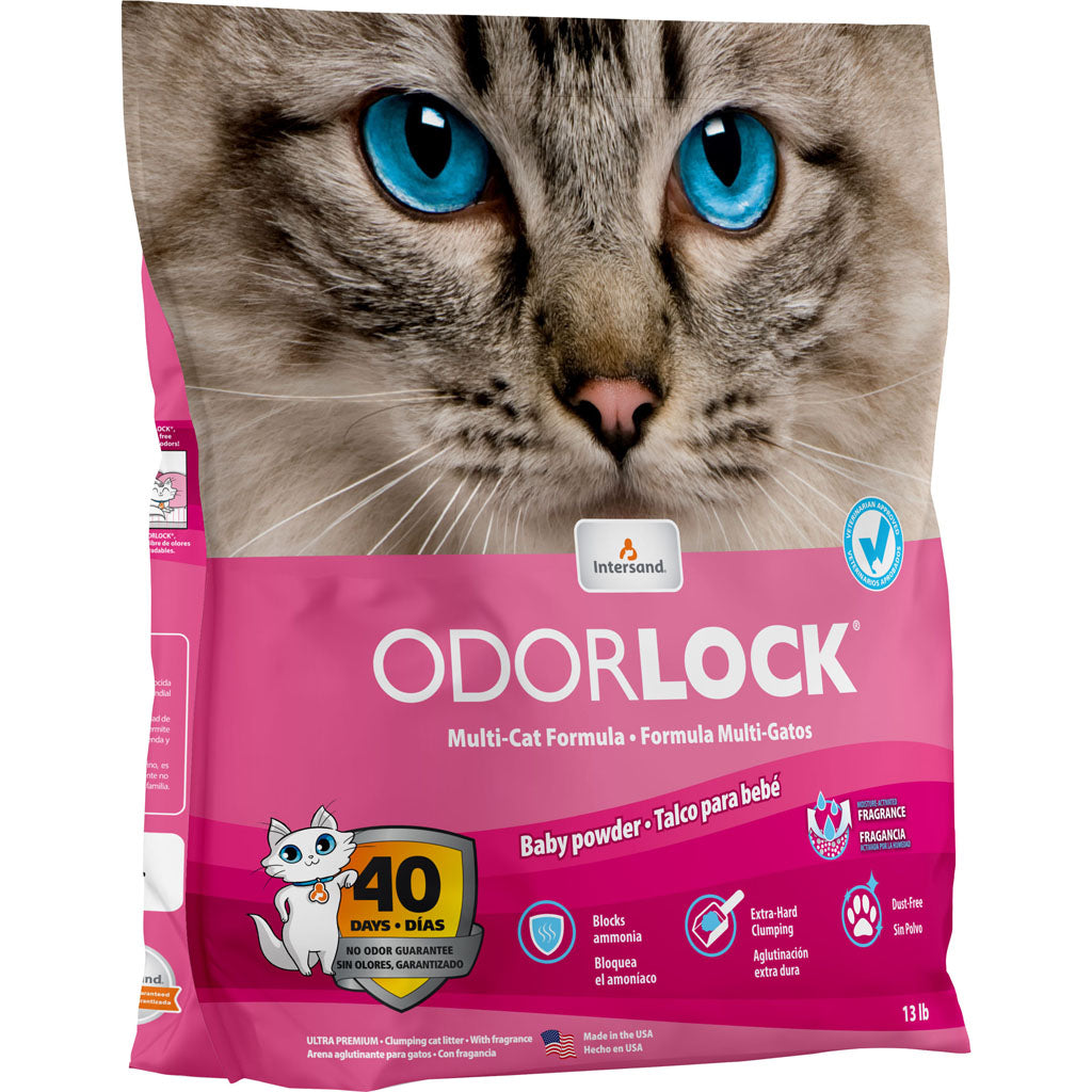 Odor Lock Clumping Cat Litter (BABY POWDER, 13 LB)