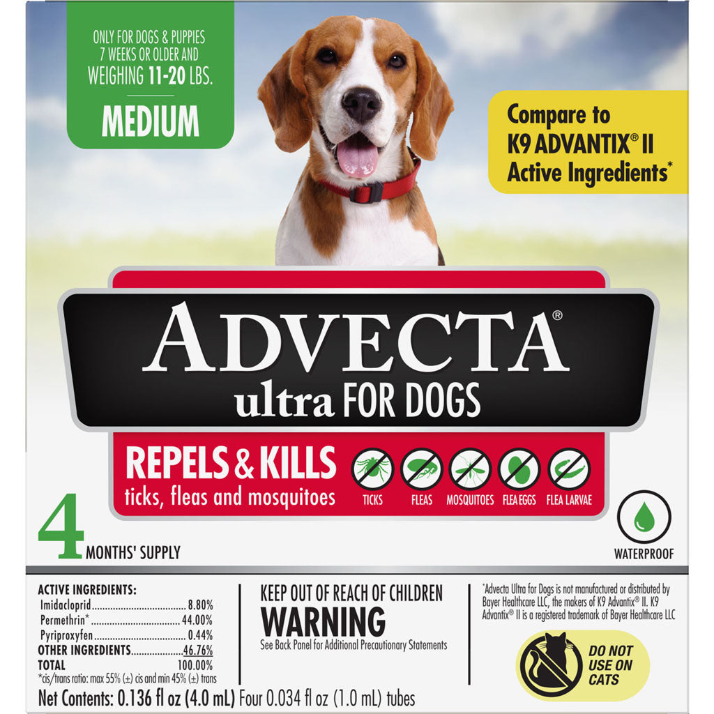 Advecta Ultra For Dogs (11-20 LB-4 PK)