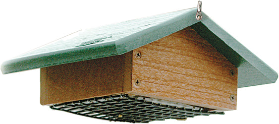 Going Green Upside Down Suet Feeder (TAN/GREEN, 2 CAKE CAP)