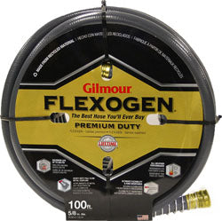 Flexogen Premium Duty Garden Hose (GRAY, 100 FT X 5/8 IN)