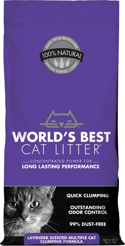 World'S Best Cat Litter Multiple Cat Clumping (LAVENDER, 28 LB)