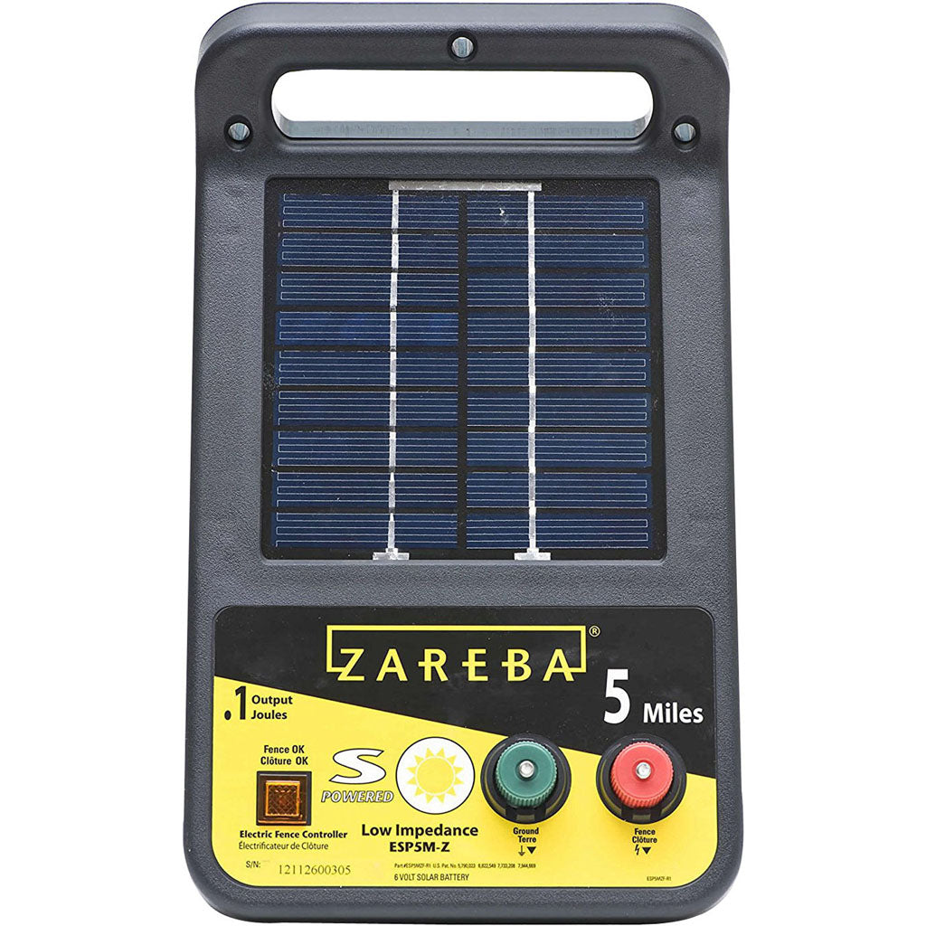 Zareba Solar Low Impedance Charger (BLACK, 5 MILE)
