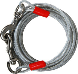 Pet Tie Out Xl Dogs Up To 250 Lb (CLEAR, 20 FT)