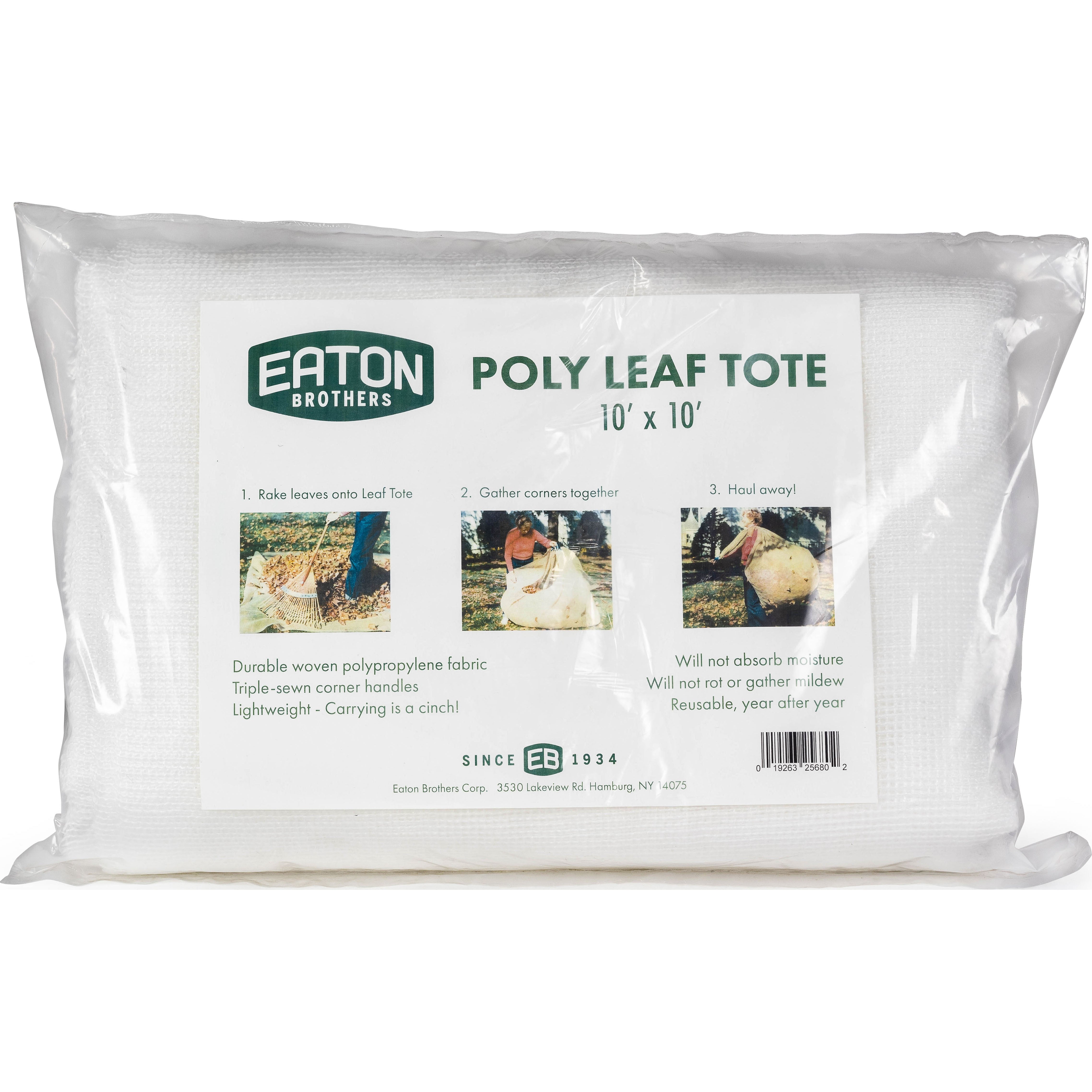 Eaton Burlap Leaf Tote (BROWN, 8X8 FT)