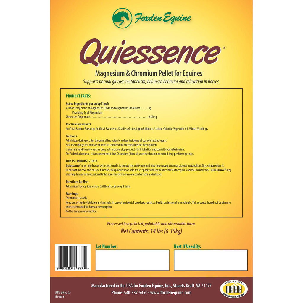 Quiessence Magnesium & Chromium Pellets (14 LB)