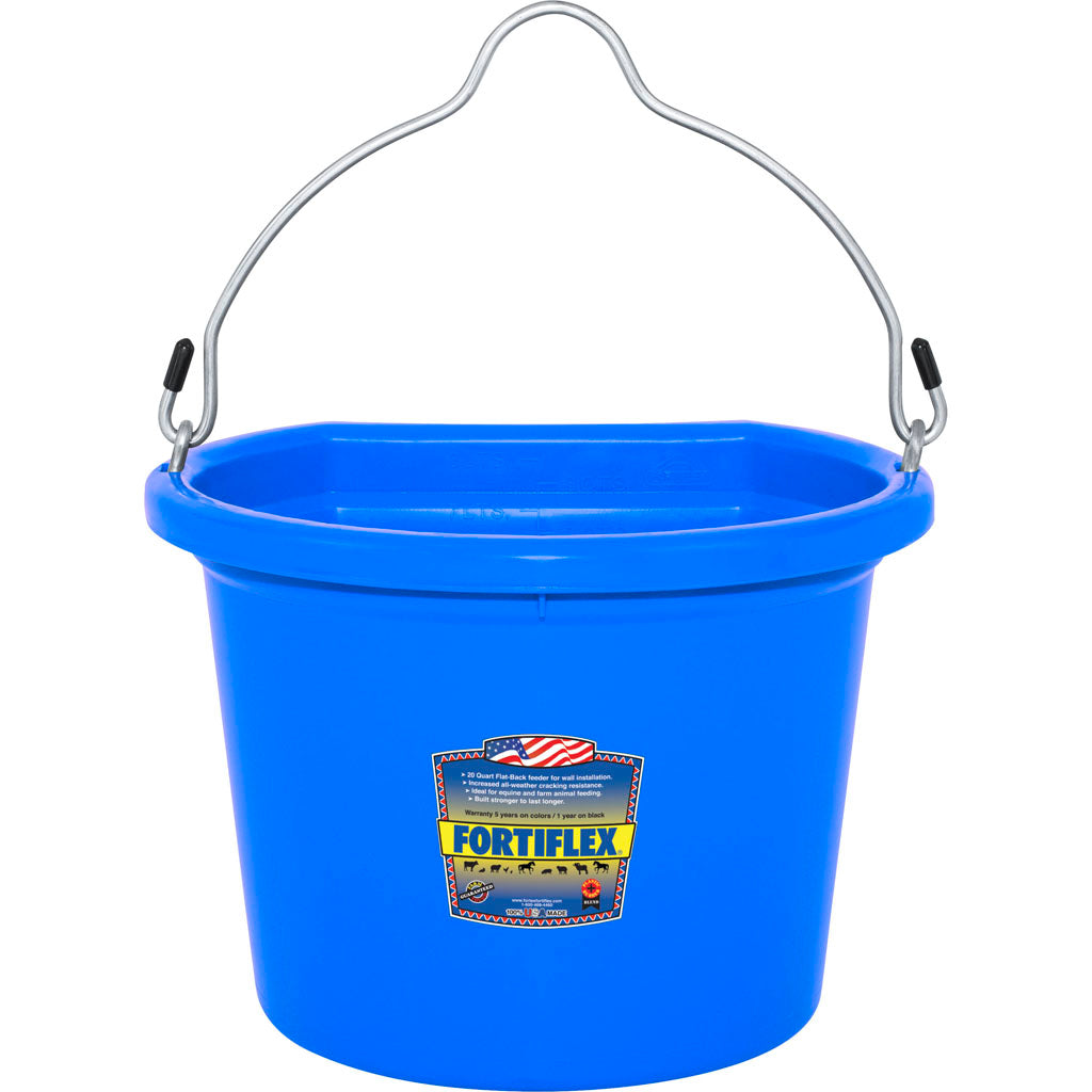 Fortiflex Flat Back Bucket (SKY BLUE, 8 QT)