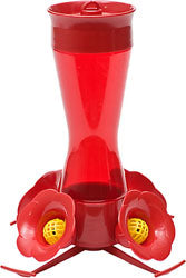 Pinch Waist Plastic Hummingbird Feeder (RED, 8 OZ CAP)