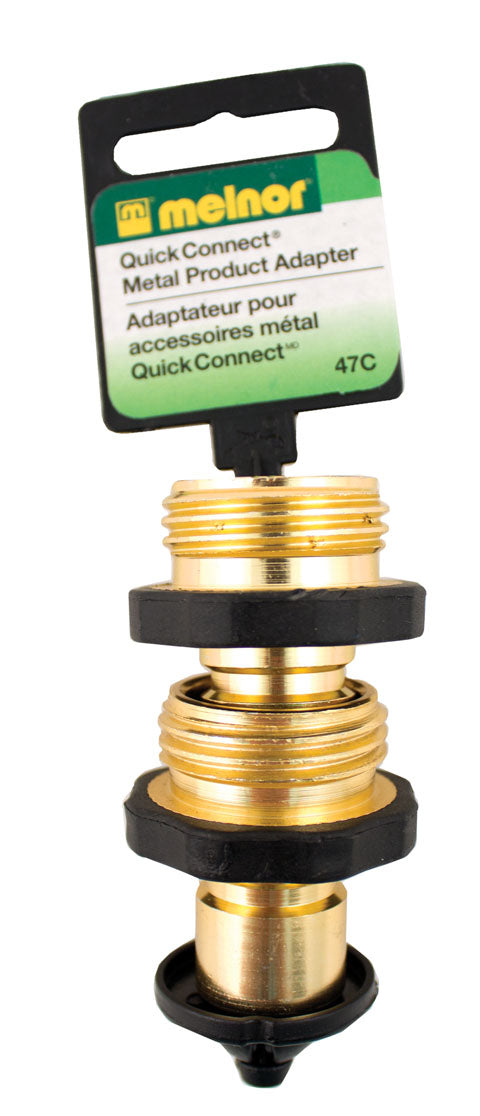 Brass Male Quick Connector (BRASS, 5 IN)