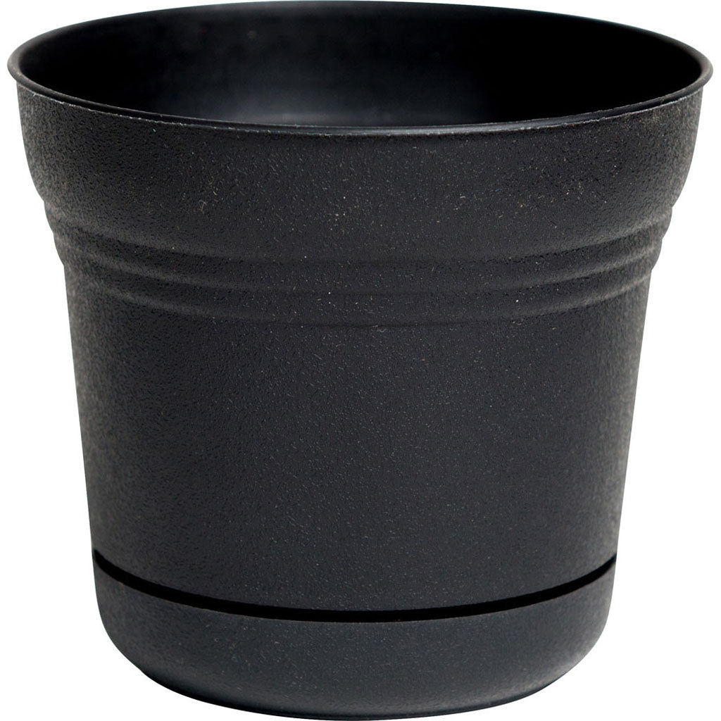 Bloem Saturn Planter (BLACK, 10 IN)