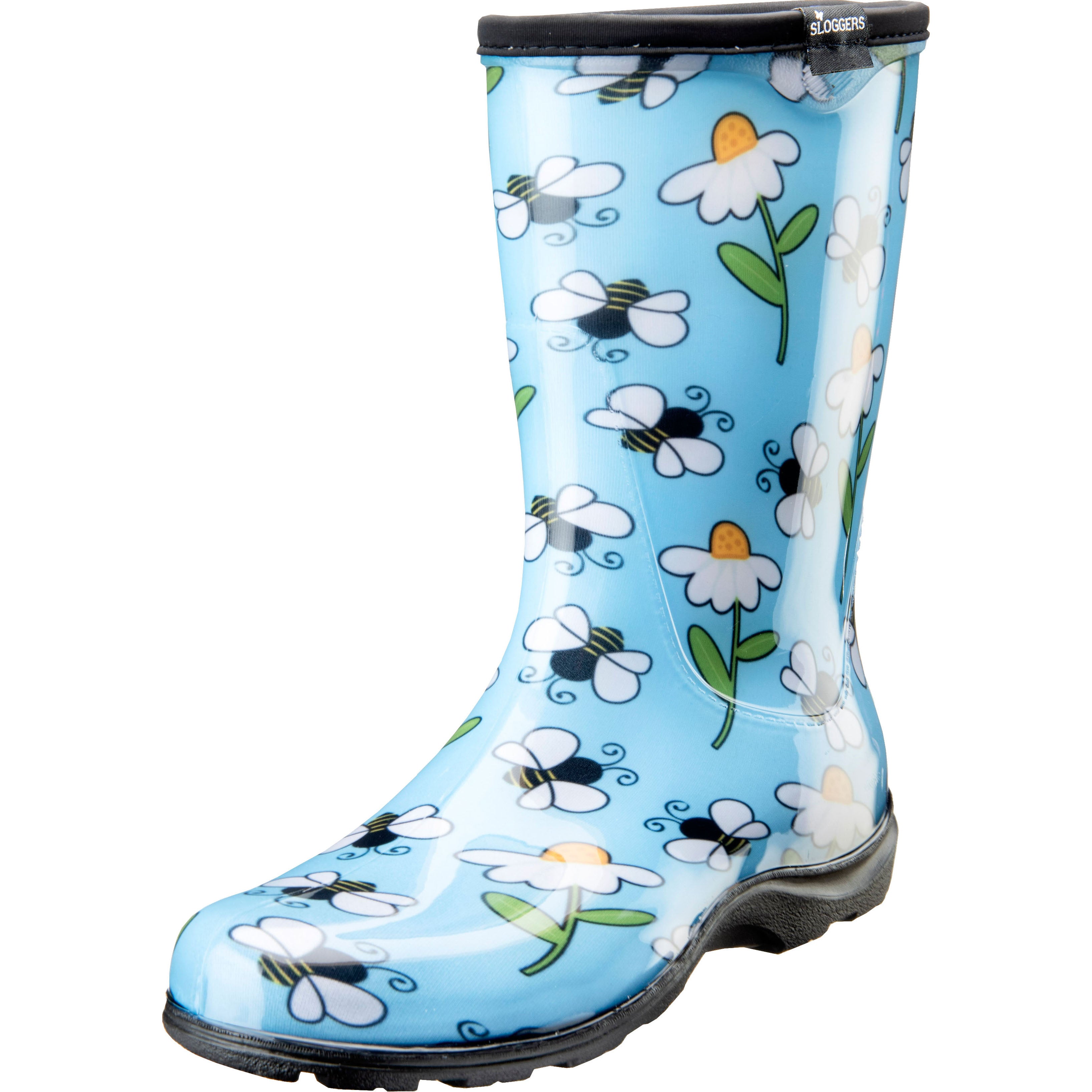 Sloggers Womens Waterproof Comfort Boot (BLUE BEE, SZ 10)