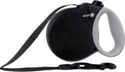 Alcott Adventure Retractable Belt Leash (BLACK, LG-16 FT)