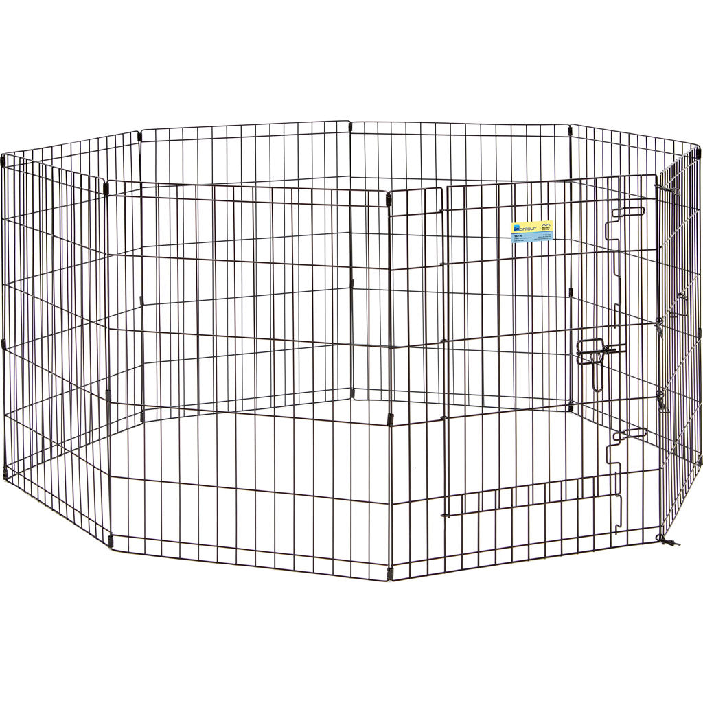 Contour Exercise Pen W/Door (BLACK, 30 IN)