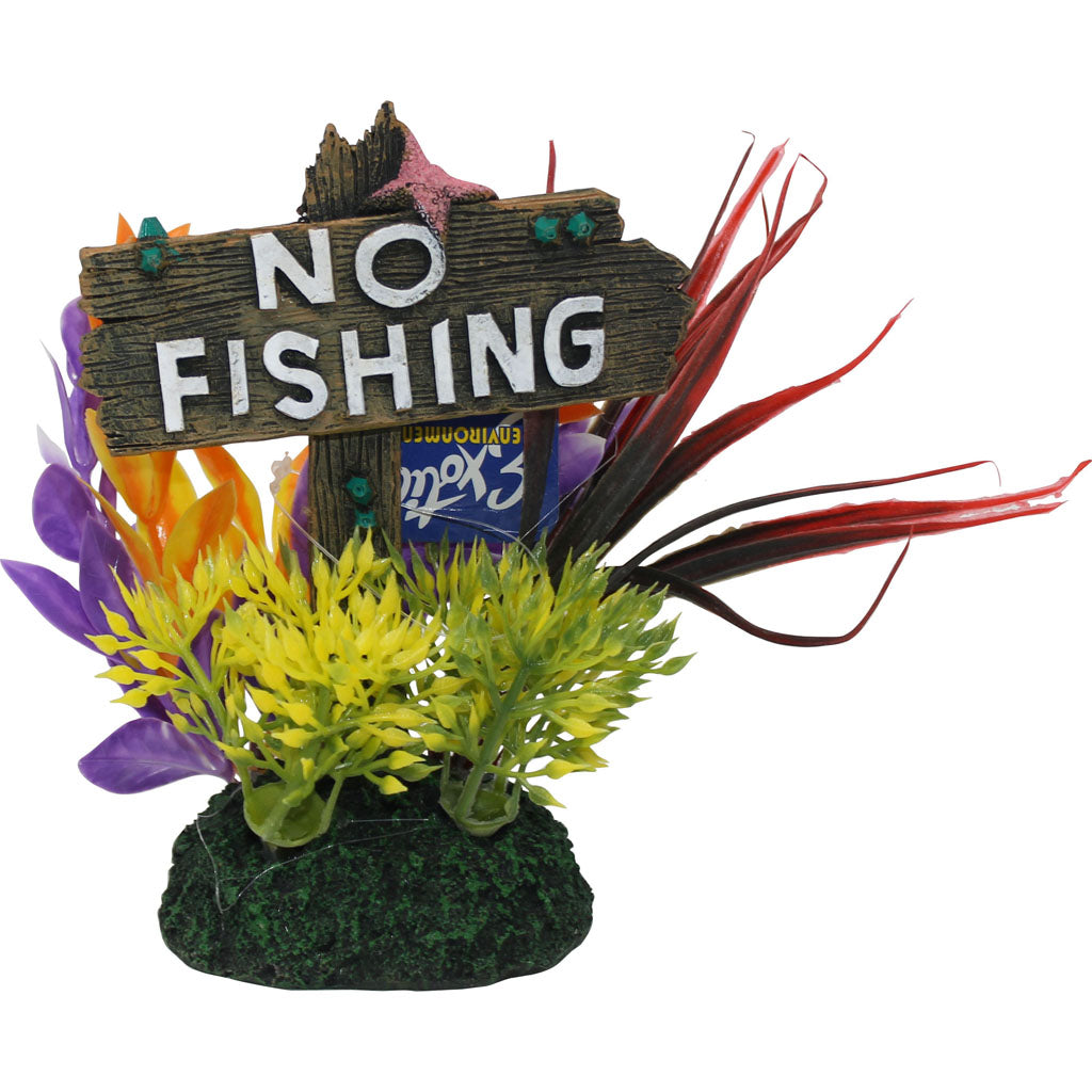 Exotic Environments No Fishing No Kidding Sign (LG)